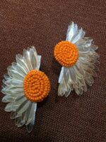 Radiant Blossom Metallic Earring - Image 2