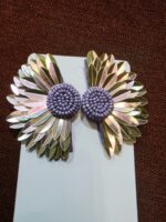 Radiant Blossom Metallic Earring - Image 4