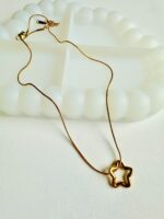 Minimalist Gold-Plated Star Pendant Necklace