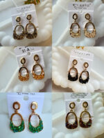 Elegant Crystal Hoop Earrings - Image 2