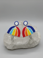 Colorful Rainbow Umbrella Beaded Earrings