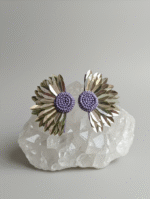 Radiant Blossom Metallic Earring