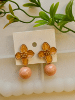 Floral Pearl Drop Earring - Image 2