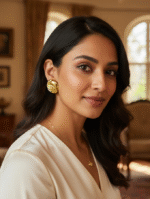 Sculptural Swirl Statement Earrings - Image 2