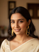 Modern Link Chain Statement Earrings - Image 2