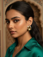 Luxury Metallic Statement Earrings - Image 2