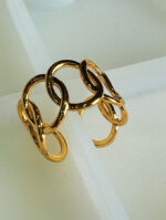 Gold Chain Link Ring – Modern Elegance - Image 3