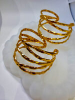 Golden Spiral Twist Bangles