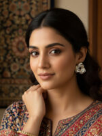 Twist Design Sculpted Stud Earrings - Image 2